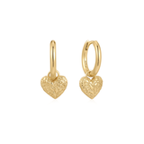 Dune Heart Drop Earrings