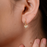 Dune Heart Drop Earrings