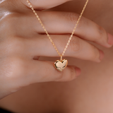 Dune Puffed Heart Necklace