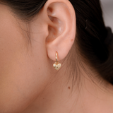 Dune Heart Drop Earrings