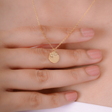 Dune Oval Disc Necklace