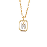 “W” Mini Letter Necklace