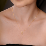 “E” Mini Letter Necklace