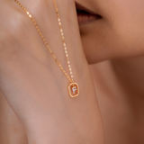 “F” Mini Letter Necklace