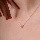 Dune Heart CZ Necklace