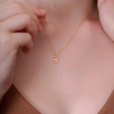 “M” Mini Letter Necklace