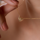 Dune Heart CZ Necklace