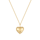 Dune Puffed Heart Necklace