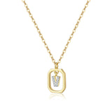 “V” Mini Letter Necklace