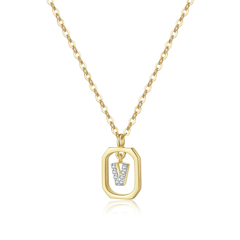 Initial Large Necklace – Noellery