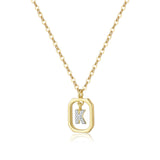 “K” Mini Letter Necklace