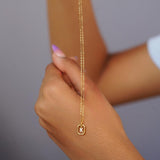 “K” Mini Letter Necklace